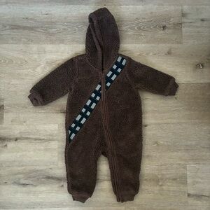 GAP  Star Wars “chewie” Brown onesie